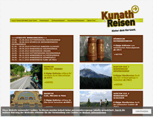 Tablet Screenshot of kunathreisen.de